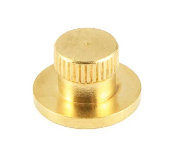 Brass Cap With Knurling