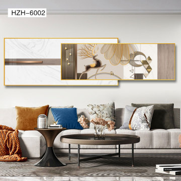 Golden Temple Crystal Porcelain Animal Canvas Living Room Decor