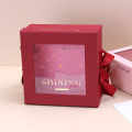 Clear PVC Window Luxury Gift Boxes Logo