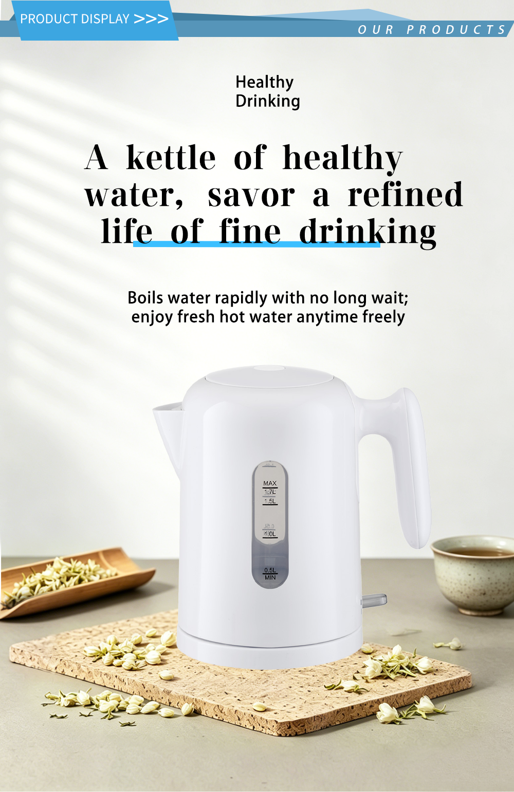 304 stainless steel kettle FK-1301 1