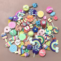 Niedlich sortiert Mix Zufällige Designs Über 80 Stück pro Beutel Multi Styles Form Weiche Polymer Clay Materialien Günstig für Craft DIY Dez.