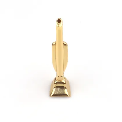 Cross-border selling new little golden finger-shaped metal snuff bottle