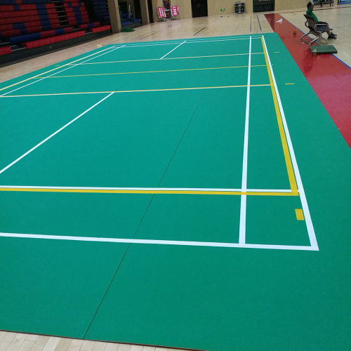 Suelo de PVC Enlio para pista de bádminton