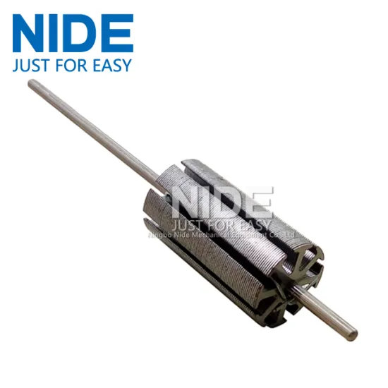 Automatic armature shaft placing machine inserting machine