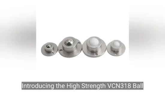 High Strength VCN318 Ball Roller Bearing Press-Fit Ball Transfers with Water Drain Hole Conveyor Components