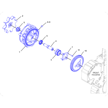 DG500 water pump 3744752/374-4752