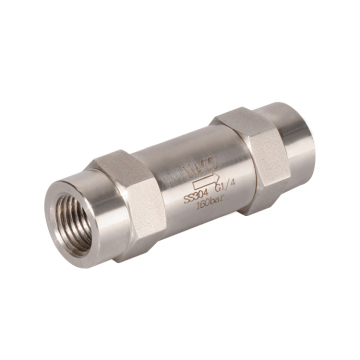 Valve anti-retour à ressort à haute pression en acier inoxydable 1/8 "-1" NPT
