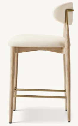 Modern Design Bar Chair with Curved Backrest