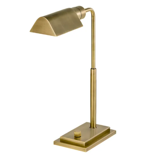 Custom Brass Finish Table Lamp for Luxury Hotel Villa Bedroom Study Reading Desk Light