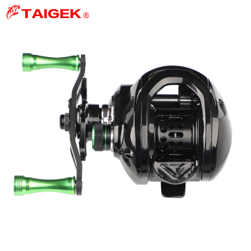 TAIGEK 8+1 Bearings Baitcasting Reel 7.2:1 Gear Ratio Carbon Frame Lightweight