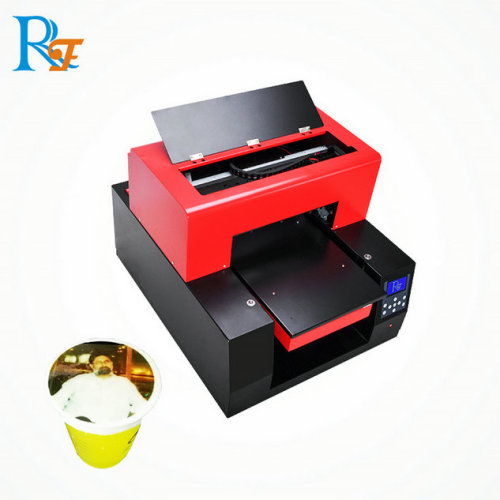 Refinecolor coffee shop with printer machine