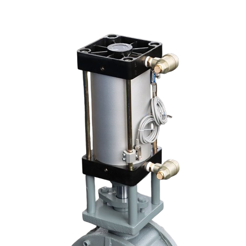 Пневматический клапан подачи с двумя воротами