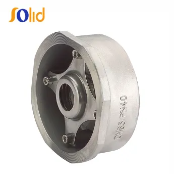Stainless steel wafer spring return check valve