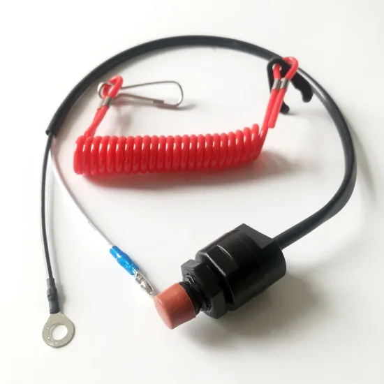Outboard Kill Stop Switch & Safety Tether Lanyard for Models 6E9-82575-00, 65W-82575-00/01, 63V-82575-00, 6H4-82575-00, 18-65450