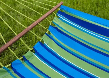 Canvas hammocks with wooden Bar fabric hammock