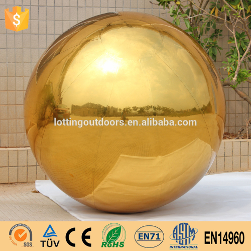Golden christmas inflatable ball for ballroom