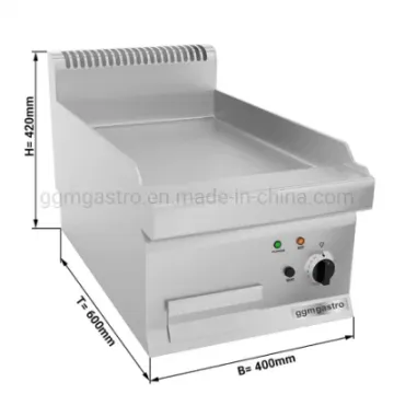 BBQ Grill Counter Top Electric Grill Commercial Stainless Steel Griddle for Barbecue