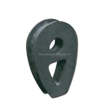 Professional DIN3091 Type Cable Thimbles: Ductile Iron Malleable Wire Rope Thimbles with Galvanized Surface