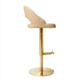 Hauteur réglable Barstool Bar chaise de bar moderne Gol Barstool en acier inoxydable meubles de maison de salle à manger meubles contemporains