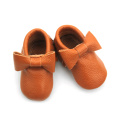 Mocassins de bebê menina bowknot interno para crianças por atacado