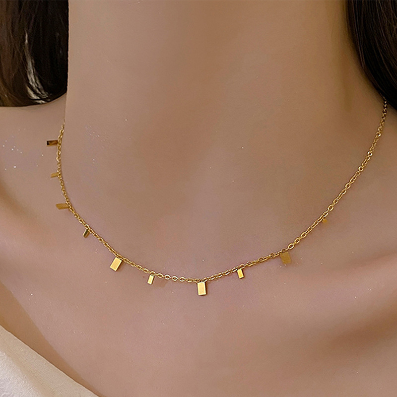 Fashion Wholesale18K Gold Plated Stainless Steel Necklace