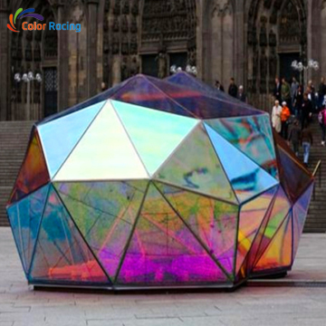 Dichroic 3D Holographic Foil Prismatic Iridescent Window Film