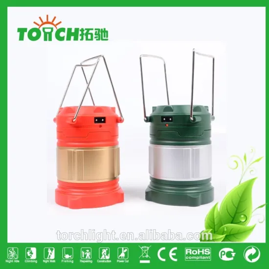 Solar Rechargeable Camping Light Tent Lamp 3*AA Battery High Power Lantern Cheap Promotion Camp Light
