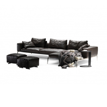 Flexform Lifesteel Schnittsofa 3-Sitzer-Version