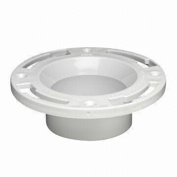 4 inches diameter PVC flange, fits 4 inches schedule 40 DWV pipe
