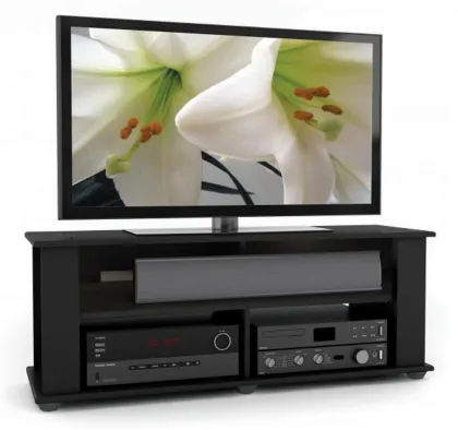 50 inch Wooden Black Universal Modern TV Entertainment Stand