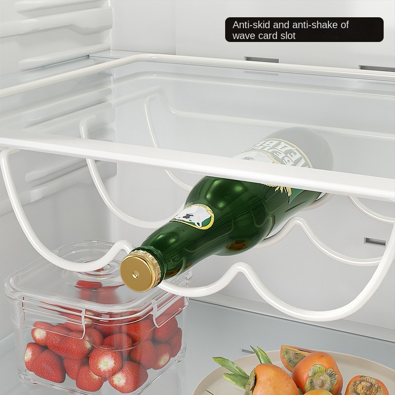 Single-Tier Metal Beverage Bottle Rack