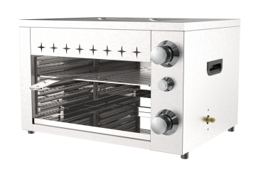 Dua Pembakar BBQ Steak &amp; Pizza Maker
