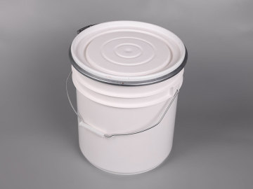 Secchio in plastica con lattina dritta a cerchio stile americano da 20 litri