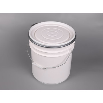 Cubo de plástico con lata recta de aro estilo EE. UU. de 20 l