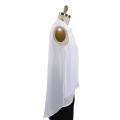 Women White Shirt Sleeveless Shirts