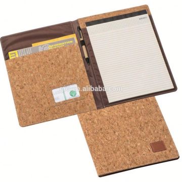 Kantor Promosi Cork PU Leather Journal Organizer Notebook Notebo920