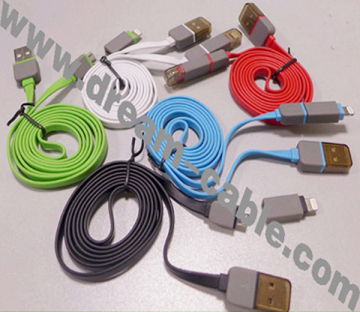 Popular 2 in 1 USB Cable for Smart Phone