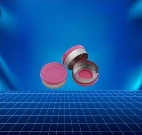 유리병용 핑크색 알루미늄 및 플라스틱 캡