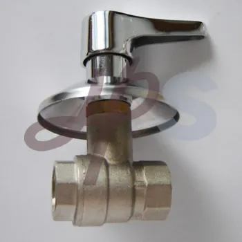 Brass ball valve with ornate cap