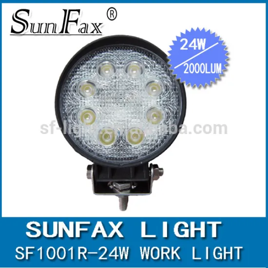 Wholesale Price!! 4.5inch Round 24w led work light IP68, flood / spot beam for truck, forklift, tractor, heavy duty machine