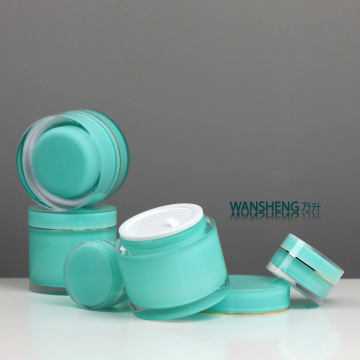 Round acrylic plastic jar in cheap price cosmetic packaging