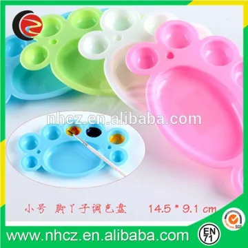 Small 9 hole Foot Shape Artist Palette