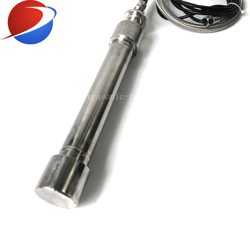 Tubular Biodiesel Liquid Oscillator 1500W Immersion Ultrasonic Vibration Transducer Rod With Cleaning Generator