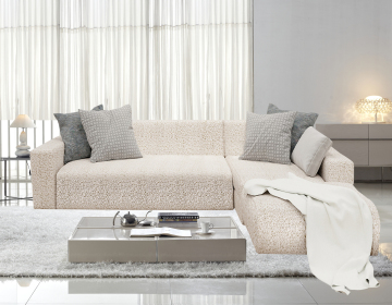 L-Shaped Stretchable Sofa Cover, European & American Style, Wrinkle-Resistant