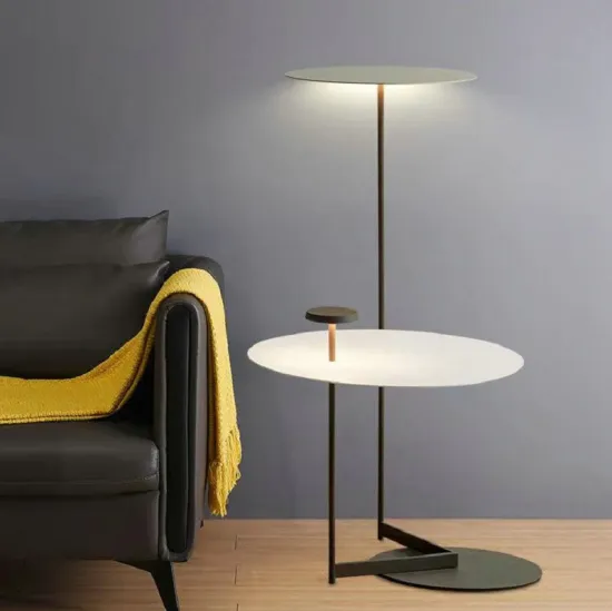 Modern Nordic Bedroom Floor Lamp: Bedside Shelf Lighting