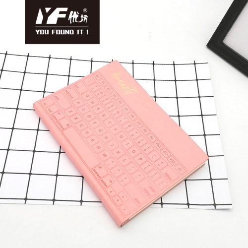 China Custom keyboard PU cover notebook Manufactory