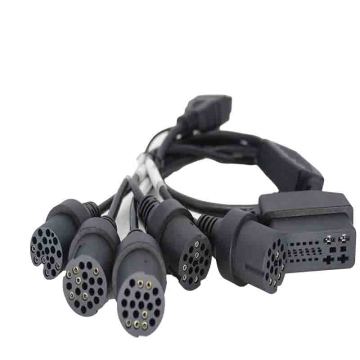 OBOII 16P Buchse auf 6 ECU-Stecker