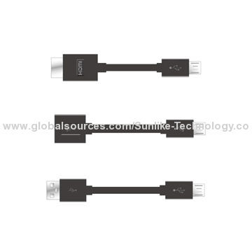 MHL/HDMI to Micro B Cables, Supports 1,080P HD Video