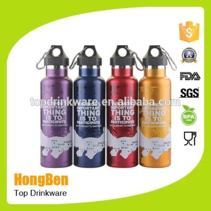 750ml Double wall stainless steel water bottle/cold water bottle/thermos water bottle