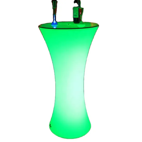 rigeba disco Colorful effect led shinning bar cocktail table furniture